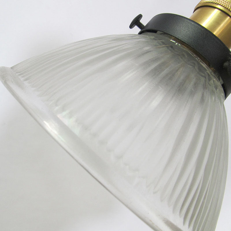 Retro Industrial Water Ripple Glass Bowl Shade 1-Light Pendant Light