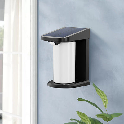 Applique Murale Extérieure LED Cylindre Solaire Étanche Minimaliste Moderne PC ABS Pour Jardin 