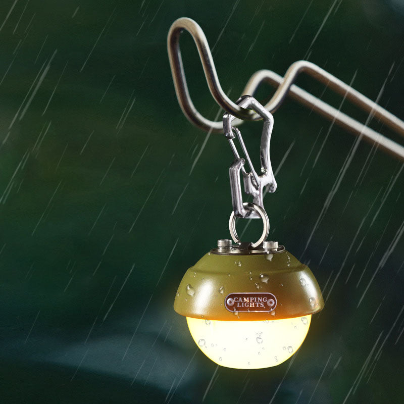 Zeitgenössisches kreatives wasserdichtes Kugel-Metall-PC-LED-Camping-Außenlicht für Außenterrasse 