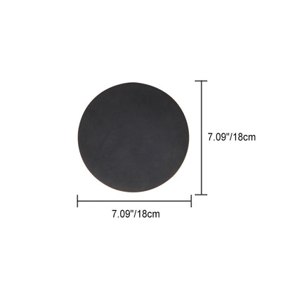 Applique murale LED en acrylique et aluminium rond minimaliste moderne pour patio extérieur 