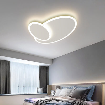 Modern Creative Minimalist Wrought Iron Geometric LED Flush Mount Ceiling Light