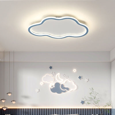 Luz de techo LED empotrada de hierro acrílico nublado minimalista moderno para dormitorio 
