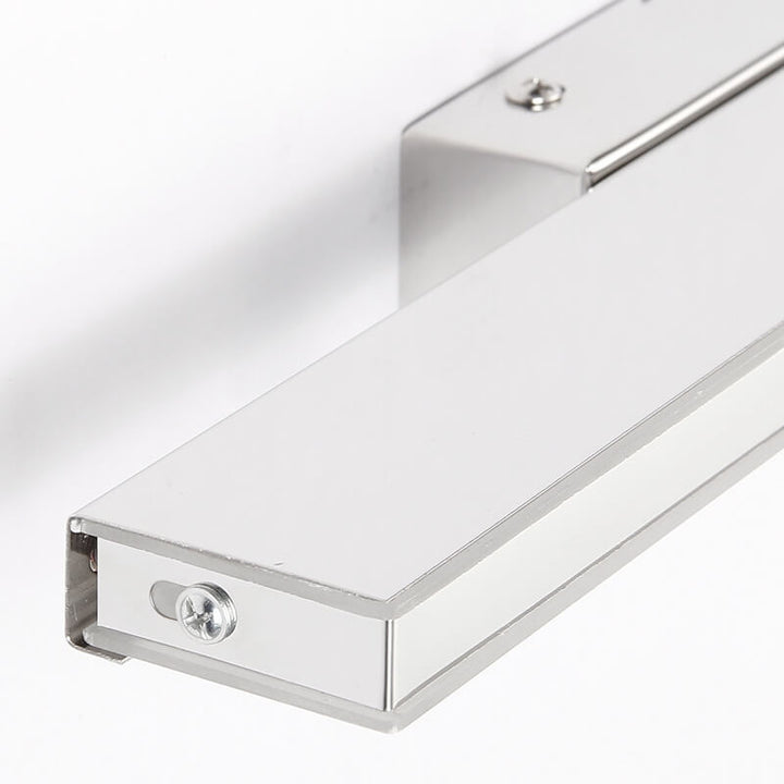 Modern Minimalist Rectangular Column Stainless Steel Anti-Fog Vanity Light LED Wall Sconce Lamp For Bathroom &amp; Living Room