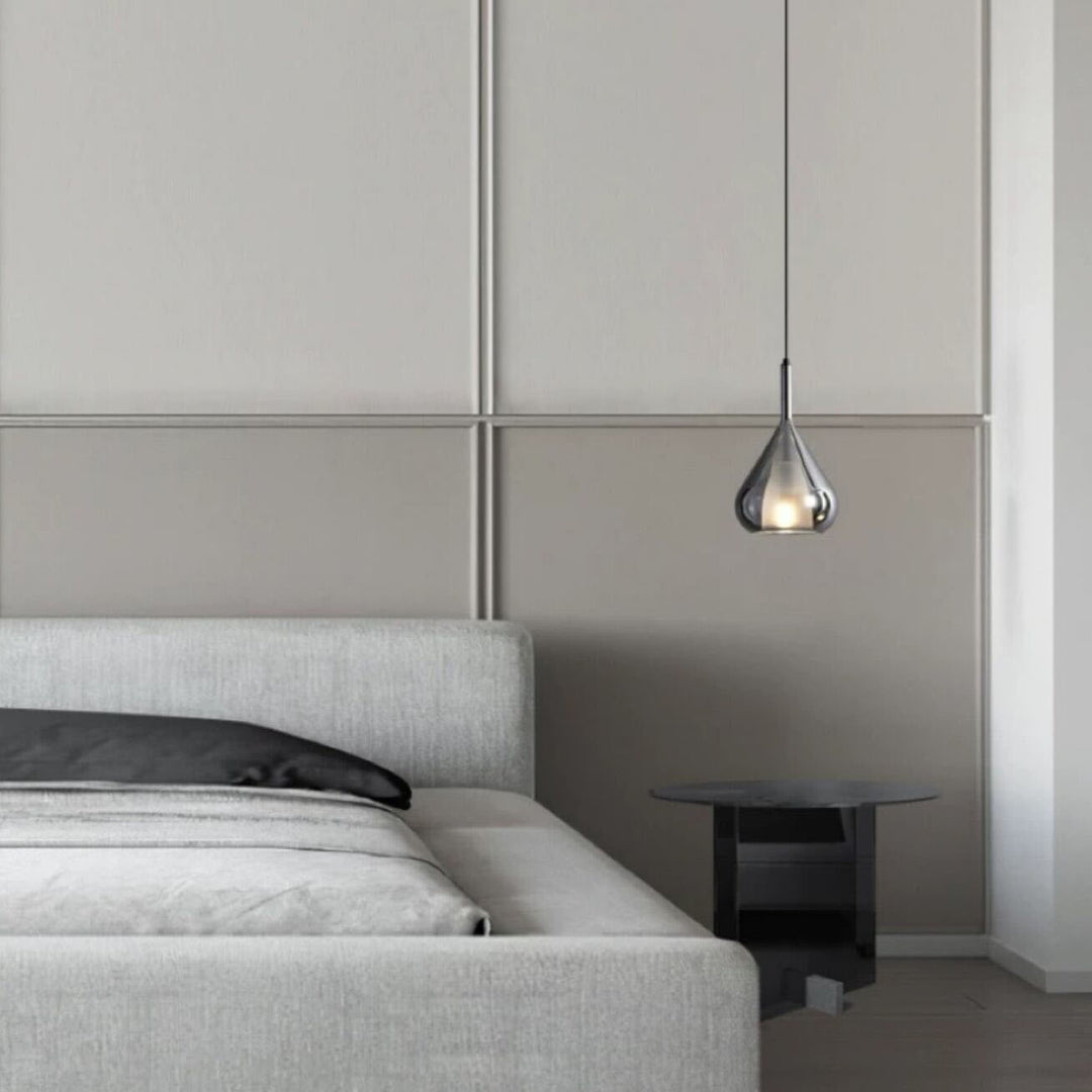Moderno Minimalista Triángulo de Diamante Cobre Vidrio 1/3 Luz Isla Lámpara Araña Para Comedor 
