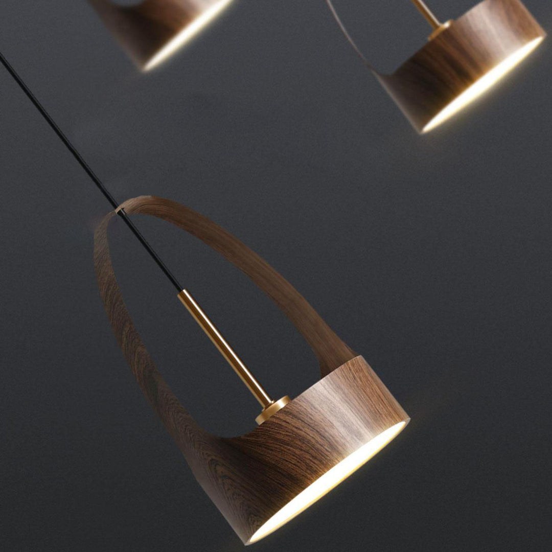 Lámpara colgante LED de hierro acrílico redonda contemporánea escandinava para dormitorio 