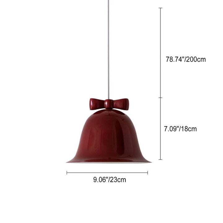 Moderne minimalistische Bogen Glocken Eisen 1-Licht Pendelleuchte für das Schlafzimmer 