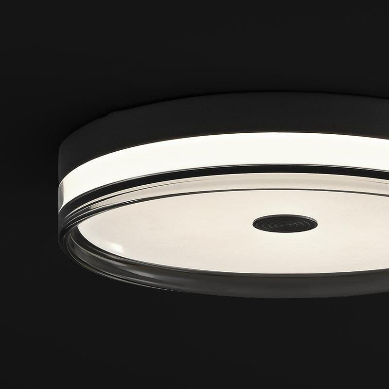 Moderne unbedeutende Acrylrunde Glas-LED-Unterputz-Deckenleuchte für Schlafzimmer 