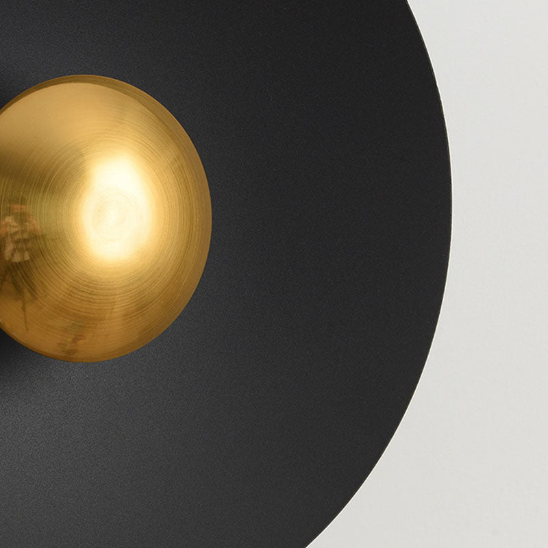 Lampe murale LED créative contemporaine avec soucoupe volante Macaron pour chambre à coucher 