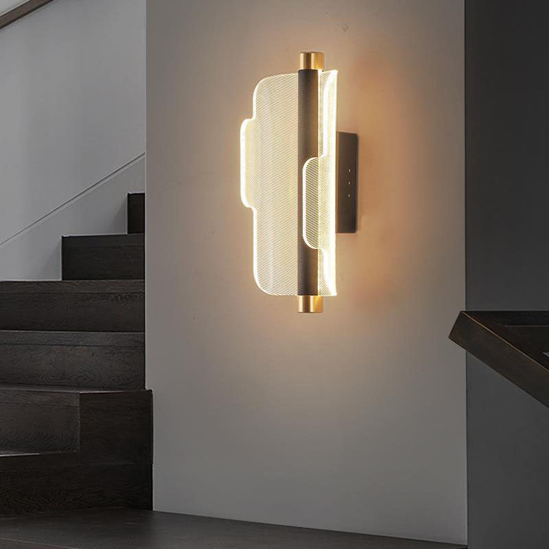 Applique murale LED en acrylique de style moderne mi-siècle pour chambre 