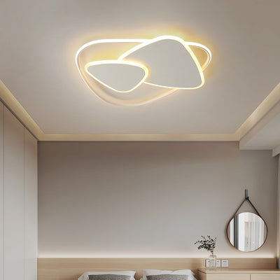 Moderne minimalistische Dreieck Aluminium Eisen Acryl LED Deckenleuchte für Schlafzimmer 