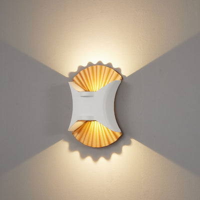 Contemporary Creative Shell Design Aluminum Waterproof LED Wall Sconce Lamp For Outdoor Patio
