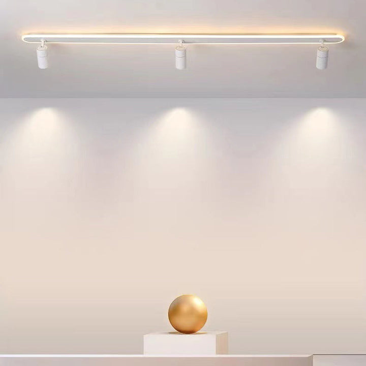 Moderne minimalistische Acryl lange Spotlight Track Licht LED Unterputz Deckenleuchte für Wohnzimmer 