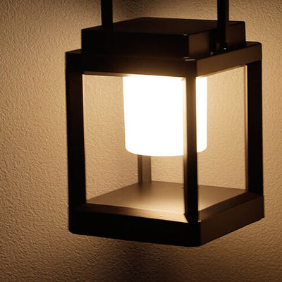 ضوء LED خارجي شمسي مربع محمول لقفص التخييم والمناظر الطبيعية 