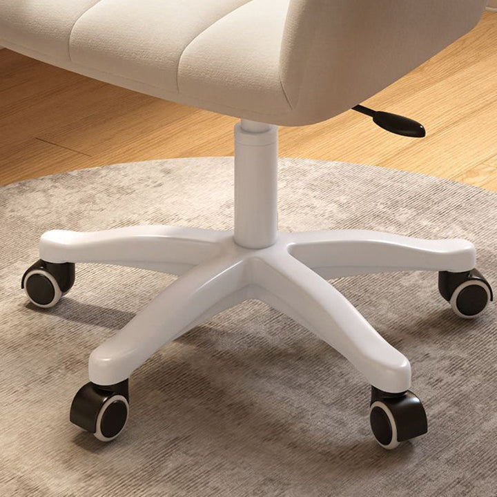 Moderner minimalistischer quadratischer Rücken Samt Baumwolle Nylon Schreibtischstuhl Rückenlehne Armlehne für Home Office 