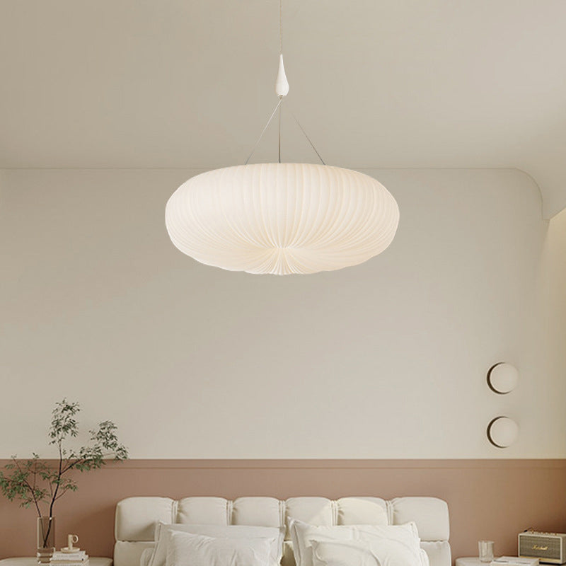 Lustre à suspension LED moderne minimaliste en acrylique avec abat-jour citrouille pour chambre 