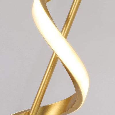 Moderne unbedeutende Zylinder-Spiral-Eisen-Silikon-LED-Pendelleuchte für Schlafzimmer 