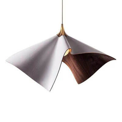 Lámpara colgante de 1 luz con pantalla de resina creativa nórdica 