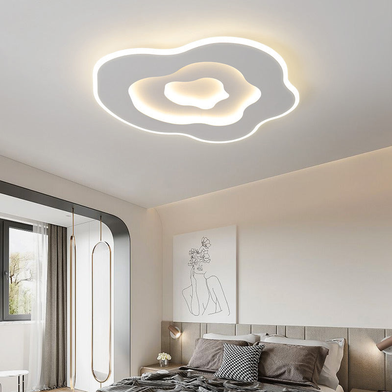Lustre Plafonnier LED en Acrylique et Fer Minimaliste Moderne pour Salon 