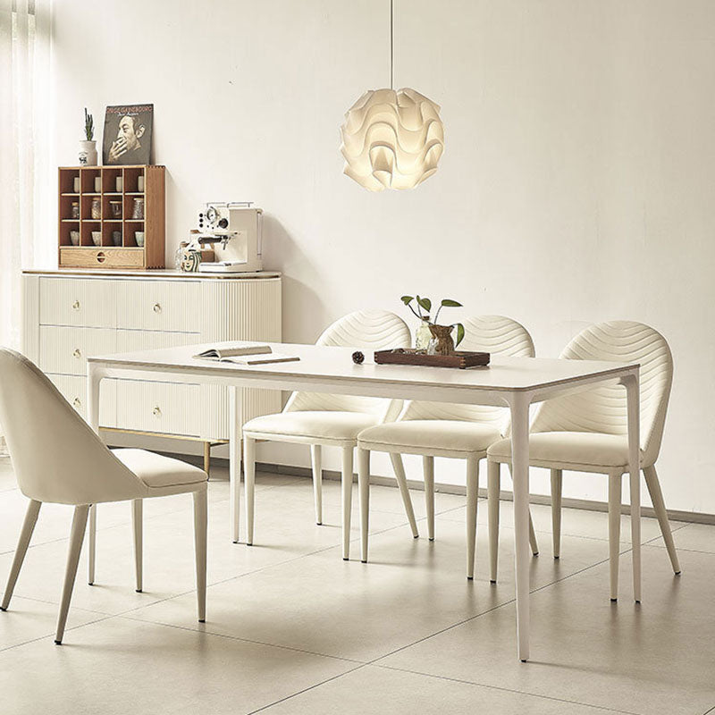 Ensemble de table à manger et chaises en alliage d&