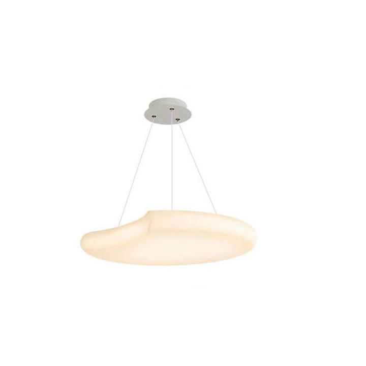 Suspension LED avec abat-jour en forme de lune créative scandinave PE 