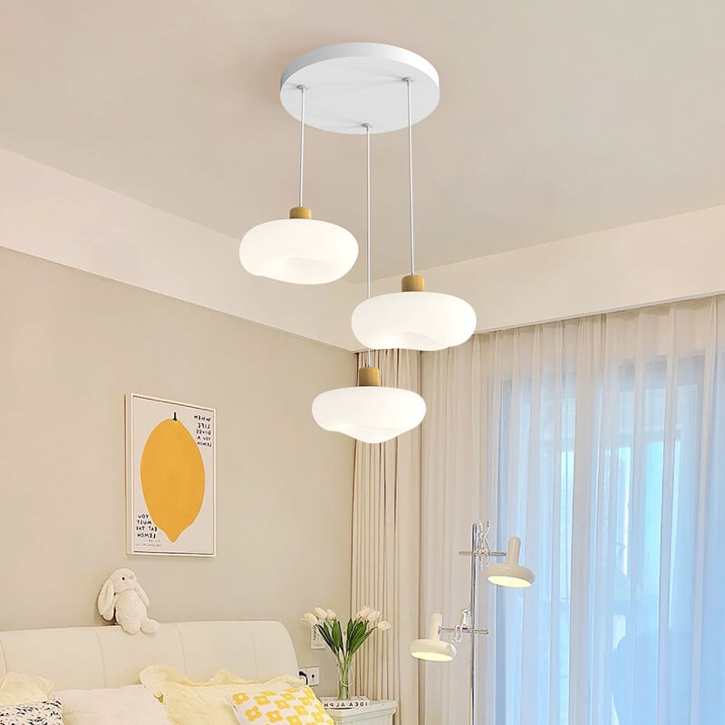 Modern Minimalist Cloud Iron PE LED Island Light Chandelier