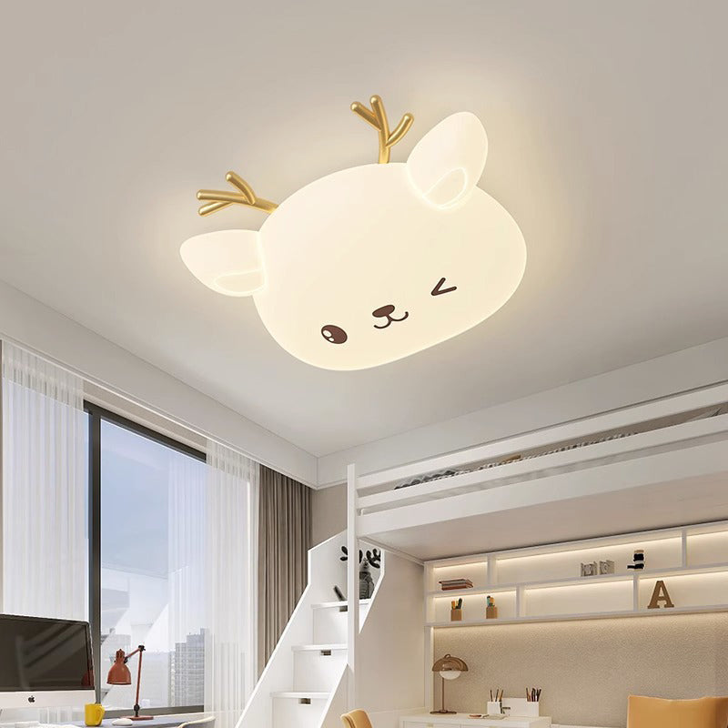 Lumière de Plafond LED Encastrée Moderne Simplicité Enfant Fer PE Cerf Elliptique Pour Chambre 