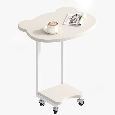 Zeitgenössischer kreativer Bär Edelstahl Beistelltisch 2-stufig für Wohnzimmer 