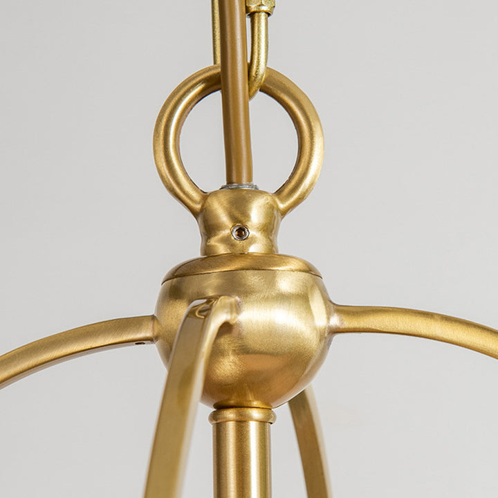 Lustre à 3 lumières en cuivre cylindrique minimaliste moderne pour chambre 