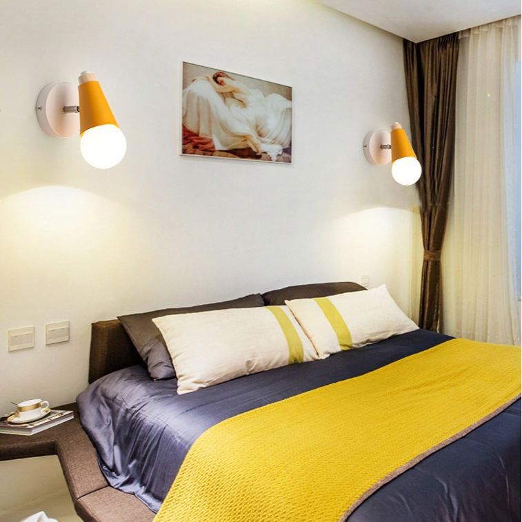 Moderne Einfachheit Holz Eisen Horn Kegel 1/2/3 Licht Wand Leuchte Lampe Für Nacht 