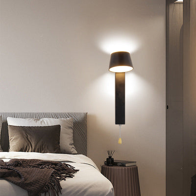 Applique Murale LED Rotative Rectangle en Aluminium Géométrique de Simplicité Contemporaine pour Chambre 
