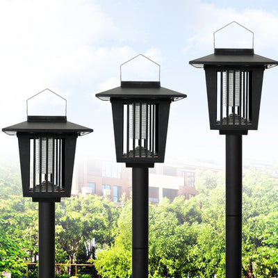 ضوء خارجي للحديقة LED ABS مربع أسطوانة مضاد للبعوض ضد الماء بالطاقة الشمسية بتصميم بسيط حديث 