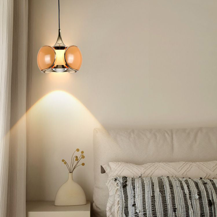 Lustre LED en aluminium ovale minimaliste moderne pour salon 
