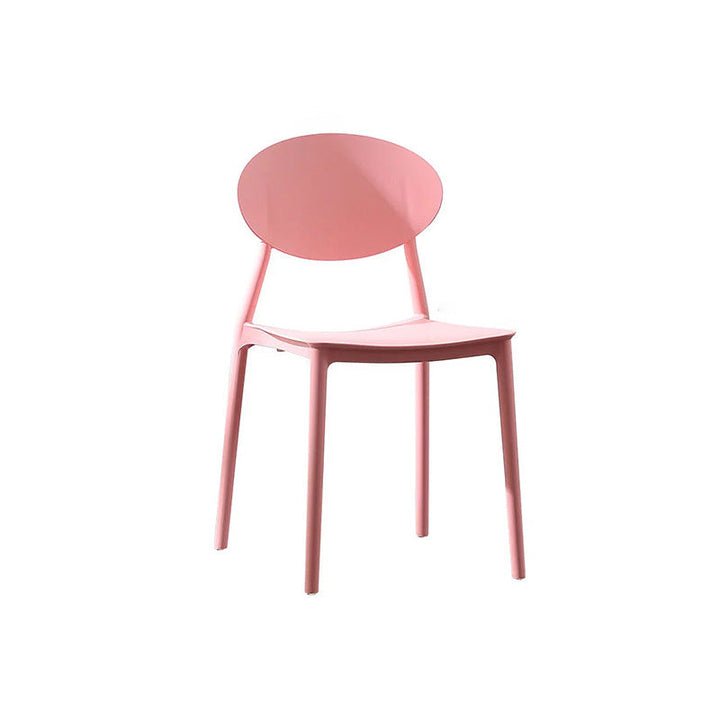 Contemporary Nordic Square PP Dining Chair Backrest Armless For Dining Room