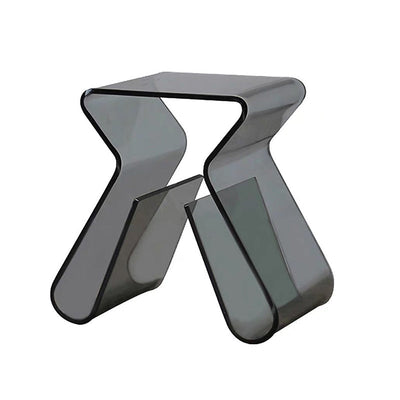 Table d'appoint en PMMA incurvé irrégulier de simplicité moderne pour chambre 