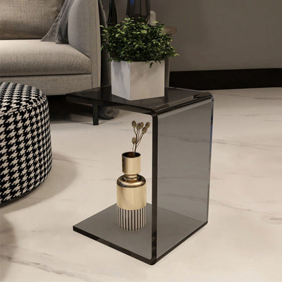 Table d'appoint moderne minimaliste en acrylique plastique pour salon 