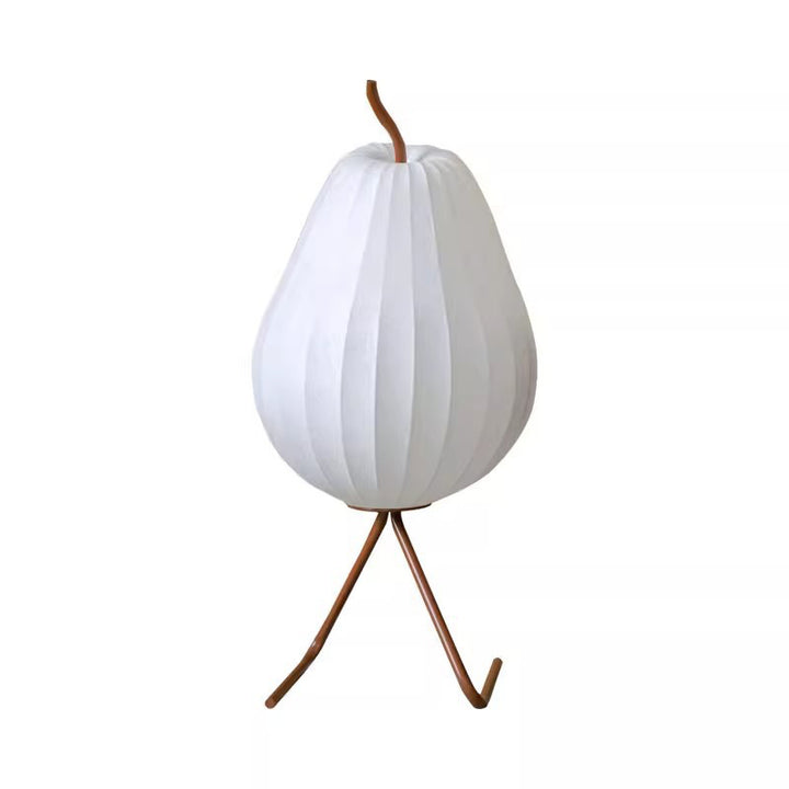 Lampe de sol traditionnelle japonaise en forme de poire elliptique en fer avec 1 lumière pour chambre 