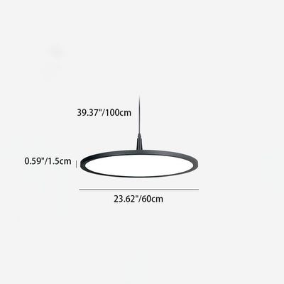 Moderne minimalistische Aluminium-Rundform-LED-Pendelleuchte für das Esszimmer 