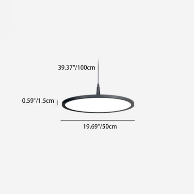 Moderne minimalistische Aluminium-Rundform-LED-Pendelleuchte für das Esszimmer 