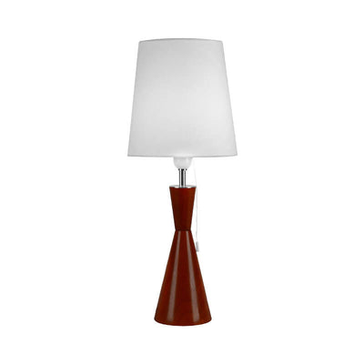 European Minimalist Oak Lamp Body Cotton PC Lampshade 1-Light Table Lamp