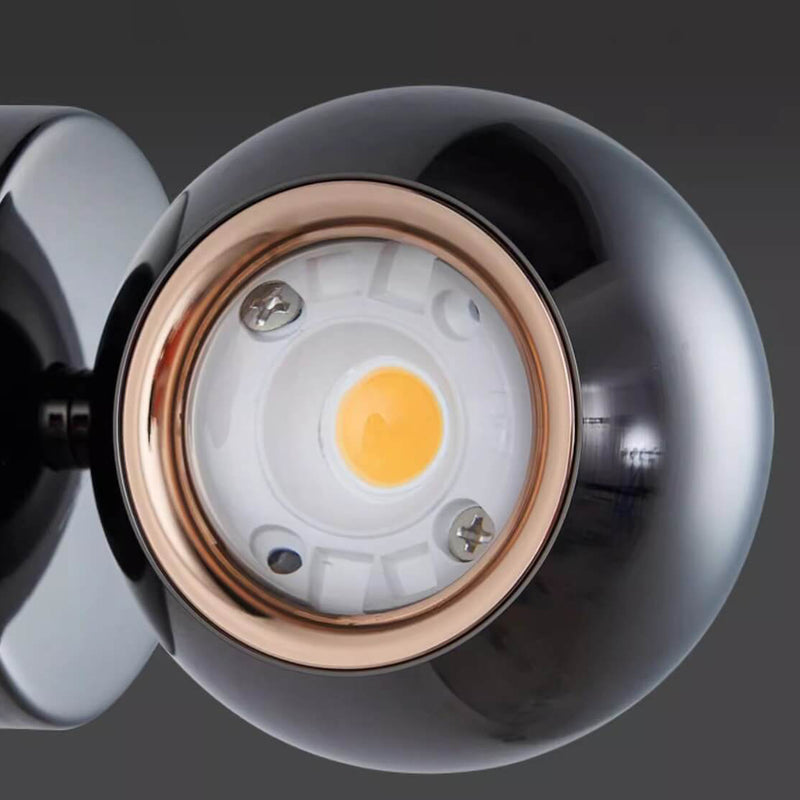 Moderne kreative Eisenkugel LED-Wandleuchte für Wohnzimmer 
