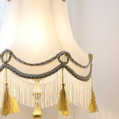 Traditionelle französische runde Tischlampe aus Messing mit 1 Licht für Schlafzimmer 