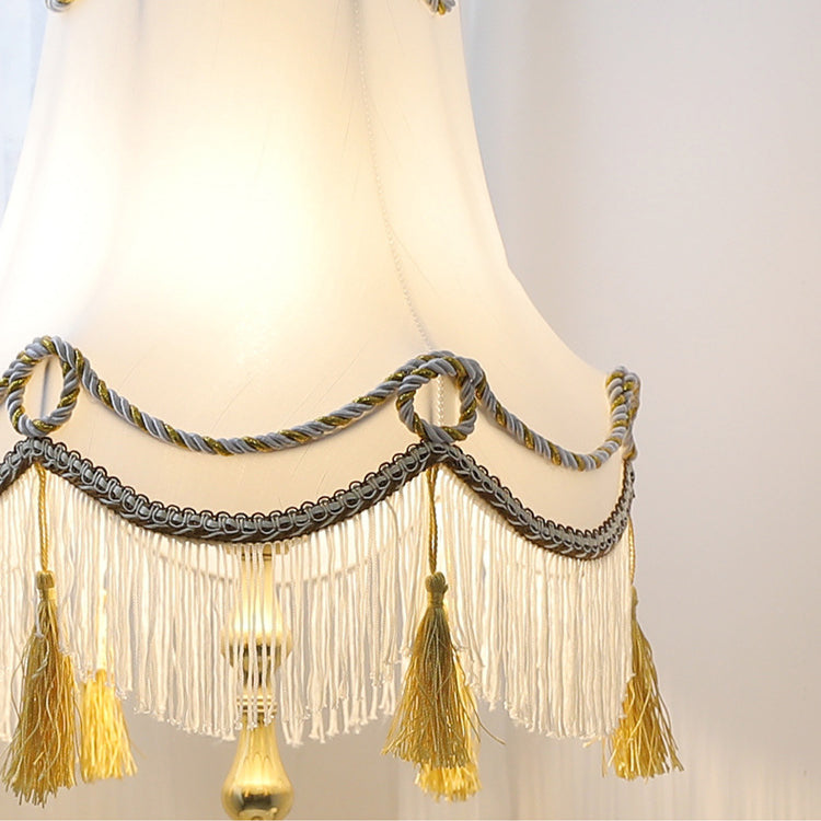 Traditionelle französische runde Tischlampe aus Messing mit 1 Licht für Schlafzimmer 