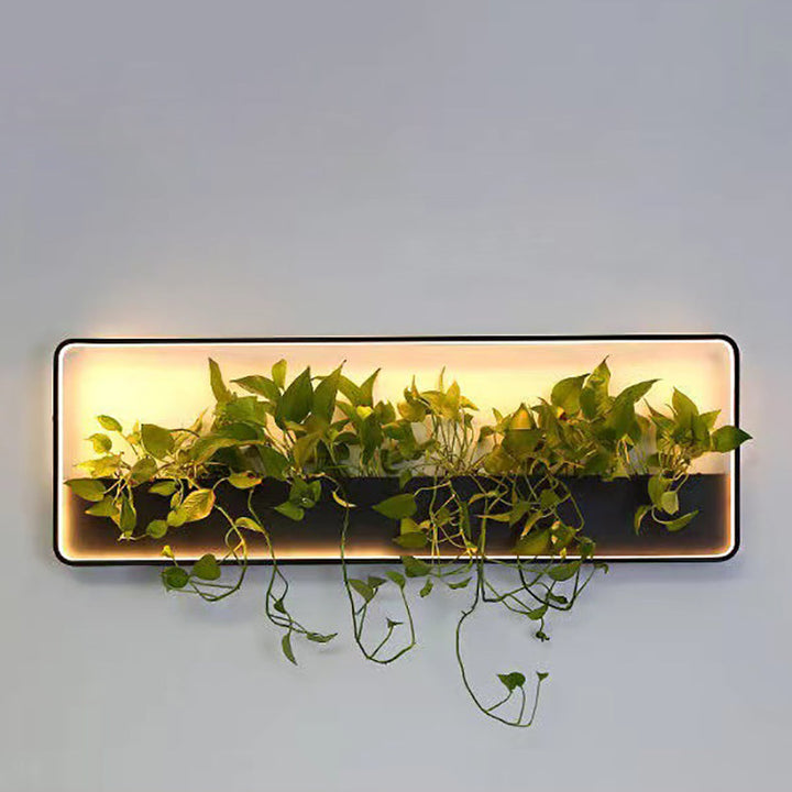 Aplique de pared LED impermeable para exterior con marco geométrico cuadrado de aluminio y acero inoxidable, estilo minimalista moderno, para jardín 