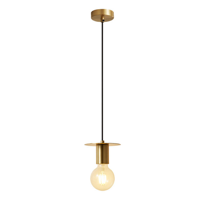 Moderne minimalistische halbrunde Begs Runde Kupfer 1-Licht Pendelleuchte für Wohnzimmer 