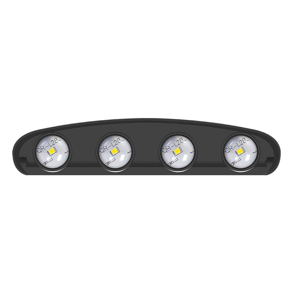 Moderna lámpara de aplique de pared LED para exteriores de aluminio negro impermeable 