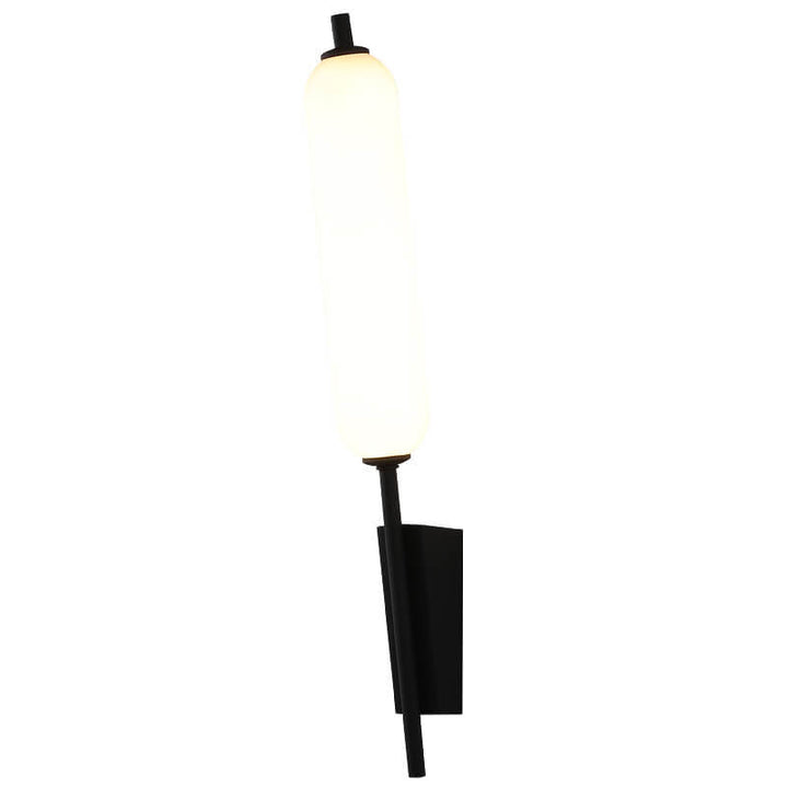 Aplique de pared LED de hierro y PC con brazo recto y diseño minimalista moderno para sala de estar y dormitorio 