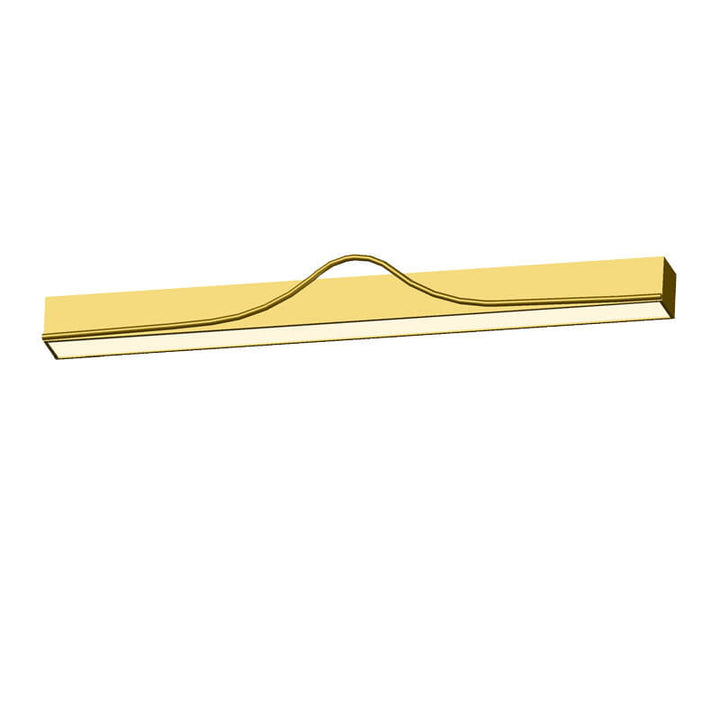 Modern Mid-Century Gold Strip Electroplated Iron Acrylic LED Wall Sconce Lamp For Living Room