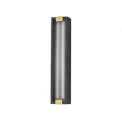Applique murale LED étanche en acier inoxydable, rectangulaire de luxe moderne, lampe pour Patio extérieur 