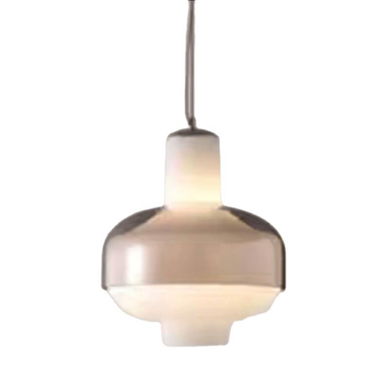Modern Minimalist Oval Glass 1-Light Pendant Light