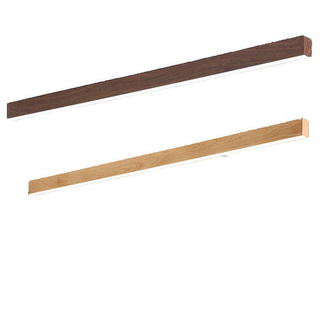 Moderne minimalistische Holzmaserung Aluminiumstreifen LED-Deckenleuchte 
